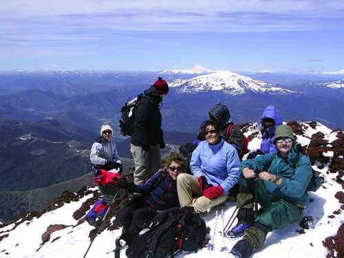 Cumbre del volcn Lonquimay, en el parque Reserva Malacahuello.