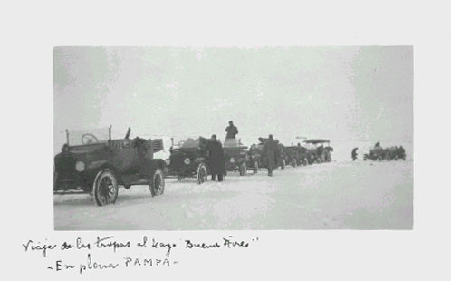 Tropas Argentinas La Marcha de la Pampa. Foto proporcionada por el autor del artculo.