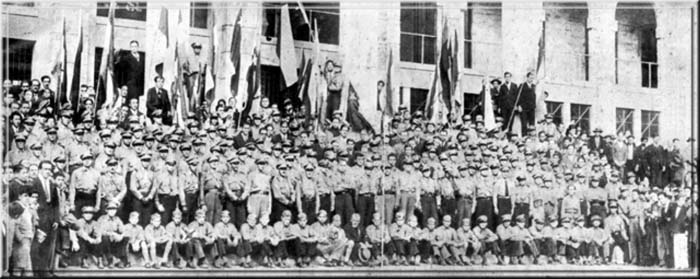 El Movimiento Nacista Chileno en 1933 - Foto tomada en Valparaiso - Aporte del autor del presente artculo